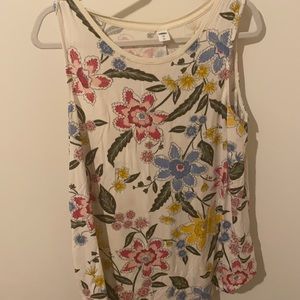 Old Navy floral tank, Size L